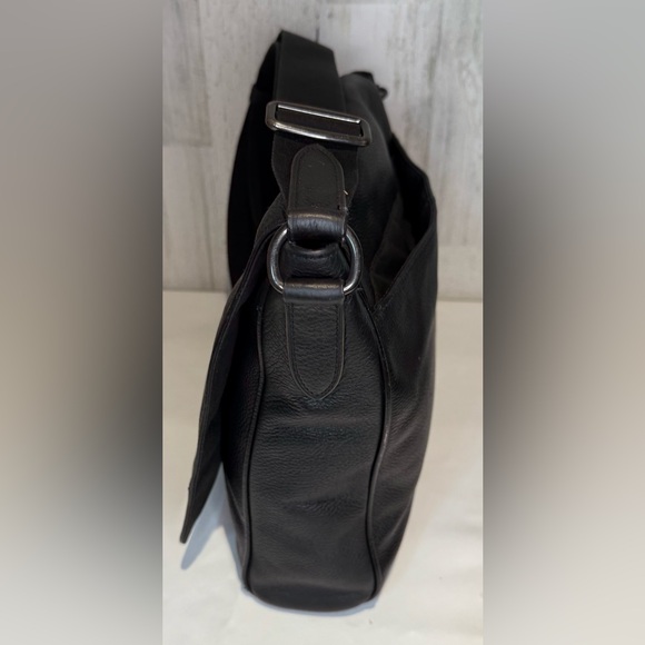 Coach Houston Map Bag, Black Pebble Leather Messenger Bag 2024 4007 - Picture 3 of 9